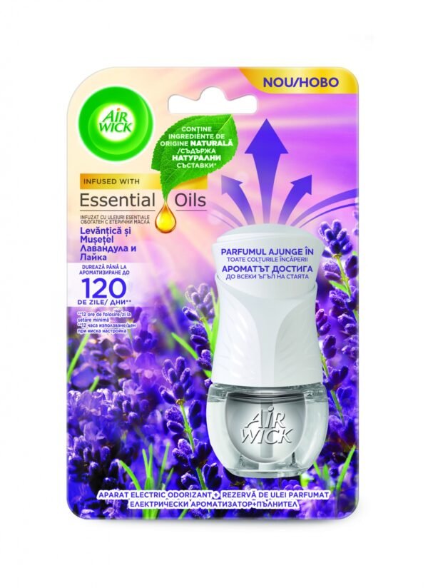Air Wick odorizant electric de cameră, Lavandă, 19 ml