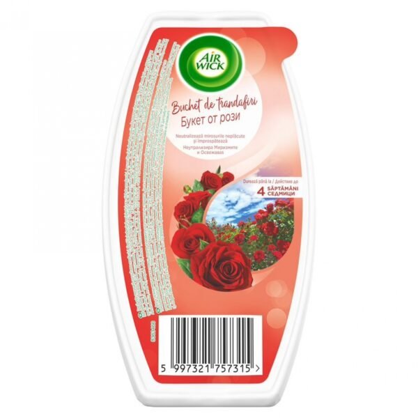 Odorizant de cameră gel Air Wick Buchet de trandafiri