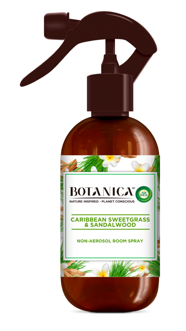 Spray de cameră Vetiver din Caraibe și Lemn de Santal Botanica de la Air Wick, 236 ml